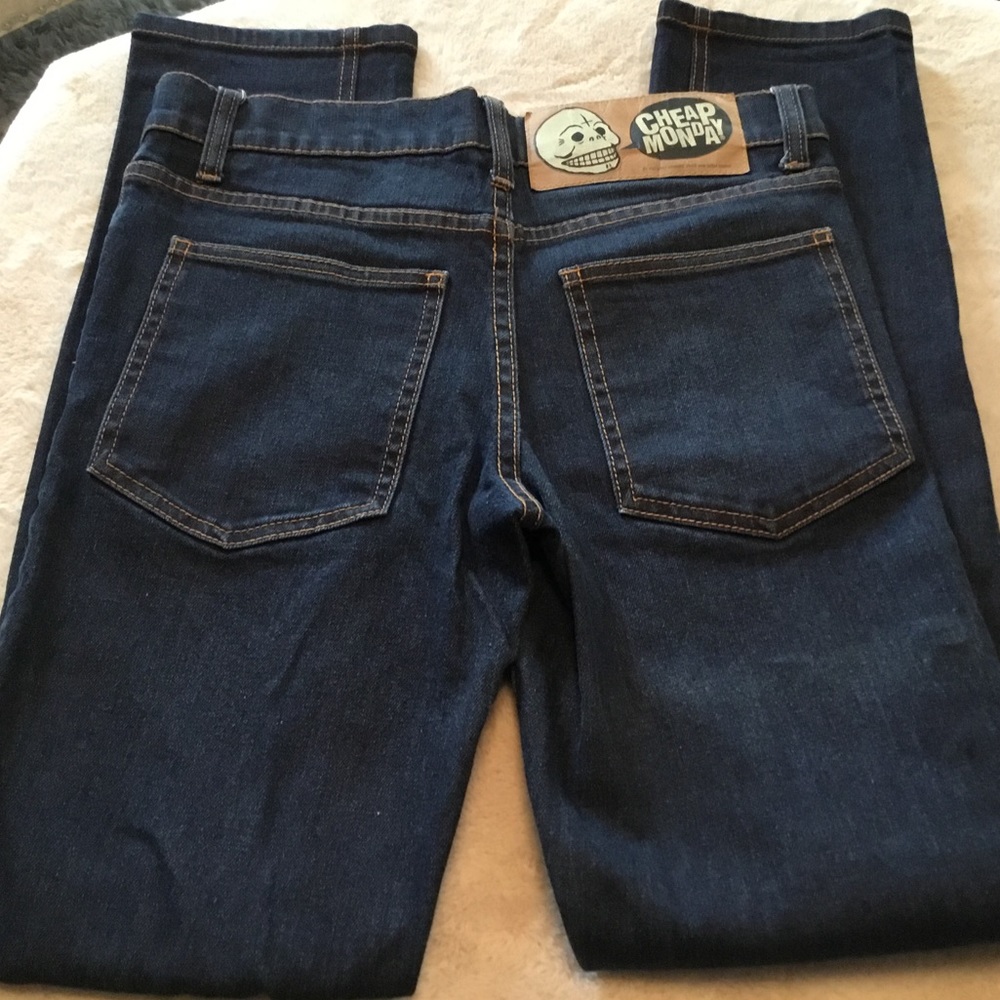 Cheap Monday Tight Original Dark Wash Straight Jeans - 30/32